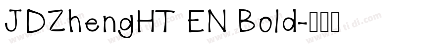 JDZhengHT EN Bold字体转换